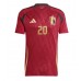 Camiseta Bélgica Lois Openda #20 Primera Equipación Eurocopa 2024 manga corta